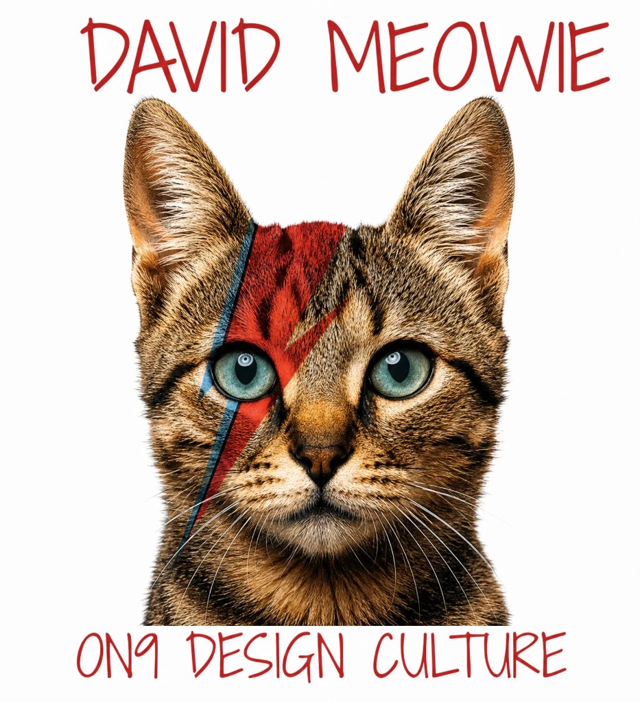 大衛喵伊（David Meowie）AI 寵物海報範例