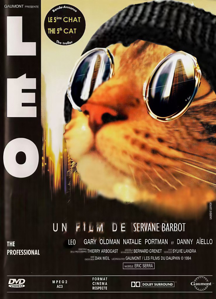 殺手貓里昂（Léo the Professional）AI 寵物海報範例